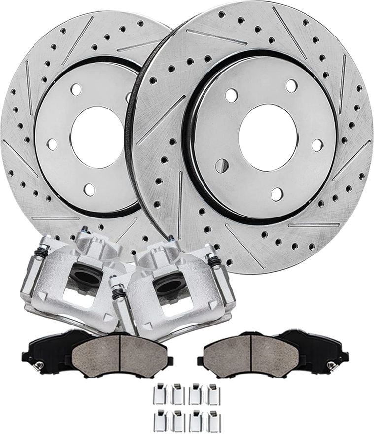 Main Image - Front Rotors Brake Calipers Pads