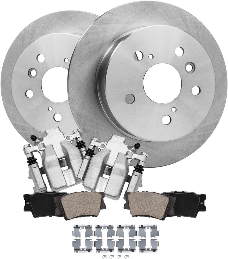 Main Image - Rear Rotors Brake Calipers Pads