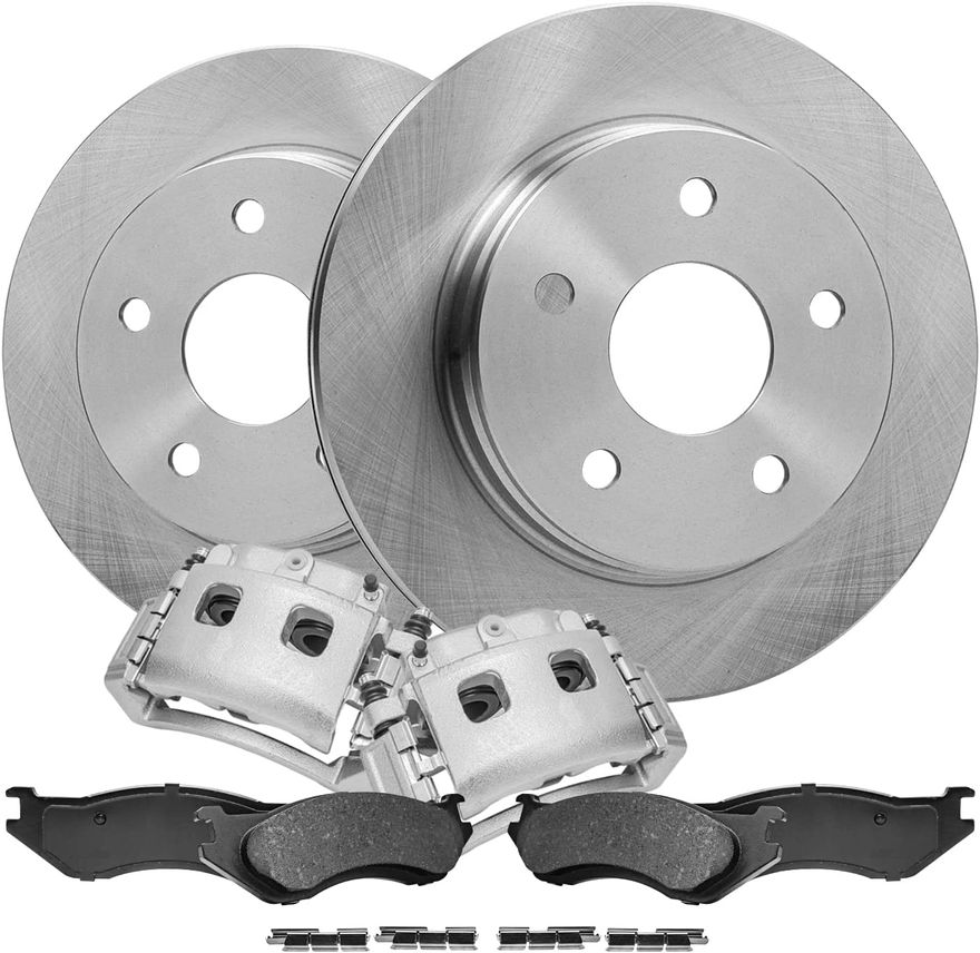 Main Image - Front Disc Rotors Calipers Pads