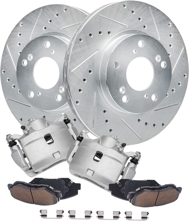 Main Image - Front Drilled Rotors Pad Caliper