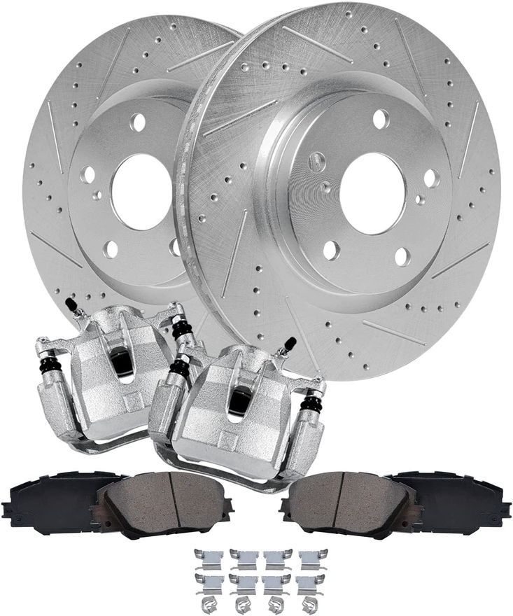 Main Image - Front Drilled Rotors Pad Caliper
