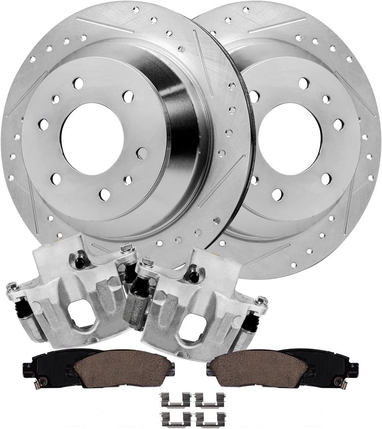 Main Image - Rear Rotors Brake Pads Calipers