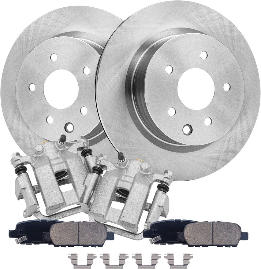 Main Image - Rear Rotors Brake Calipers Pads