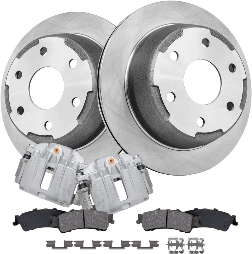 Main Image - Rear Rotors Brake Calipers Pads