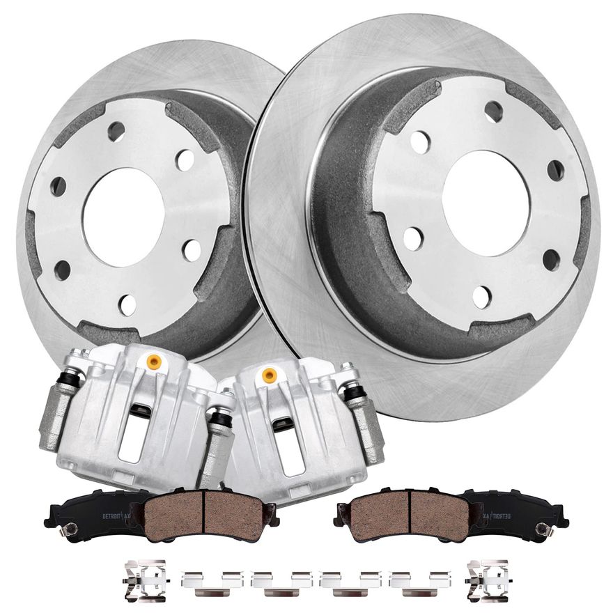 Main Image - Rear Rotors Brake Calipers Pads
