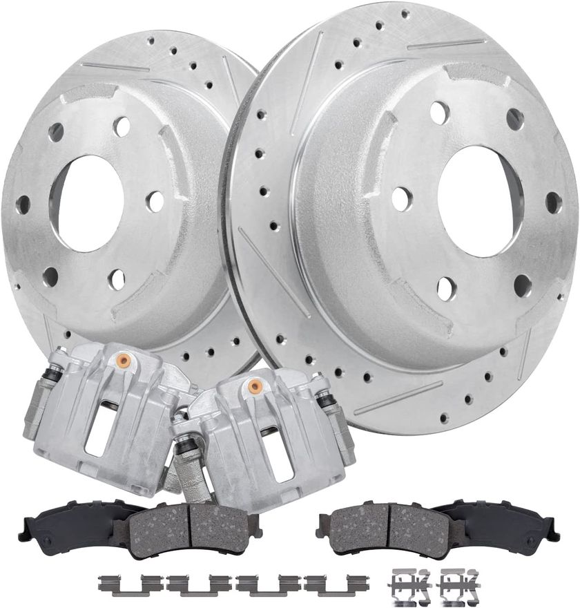 Main Image - Rear Rotors Brake Pads Calipers