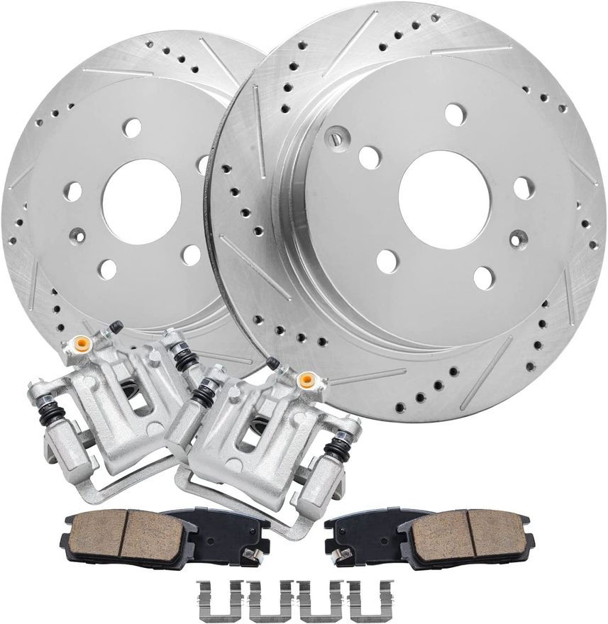 Main Image - Rear Rotors Brake Pads Calipers