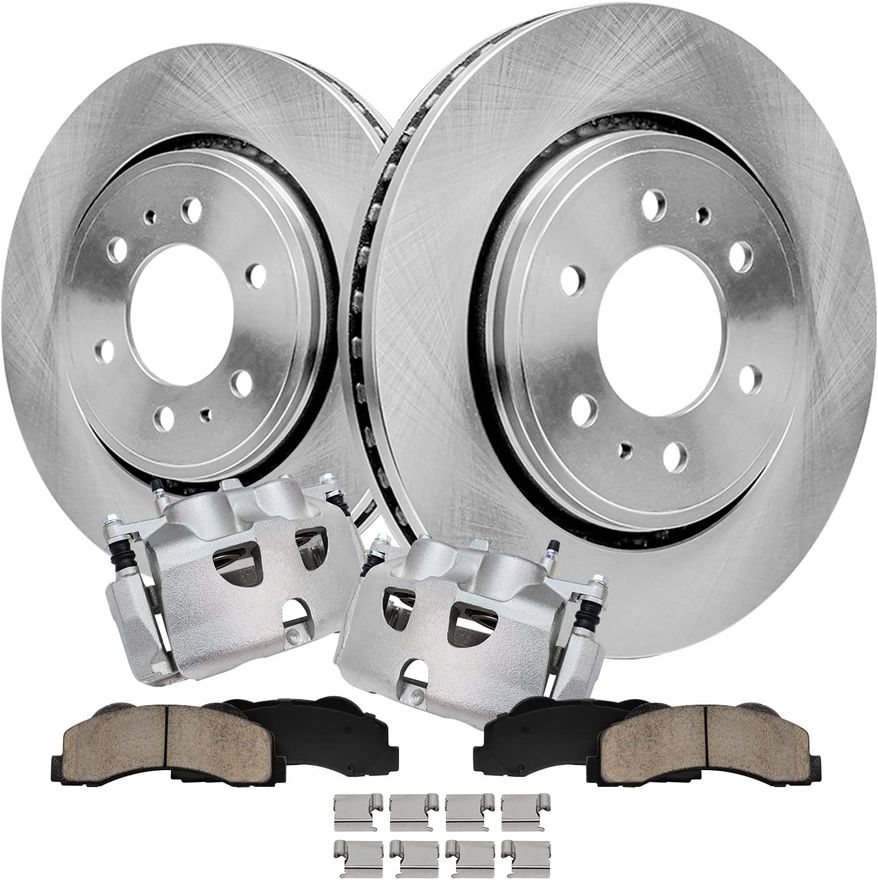 Main Image - Front Disc Rotors Calipers Pads