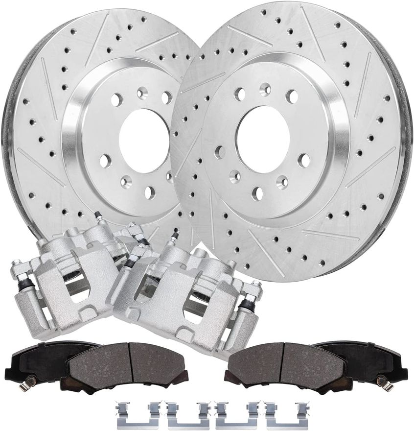 Main Image - Front Drilled Rotors Pad Caliper