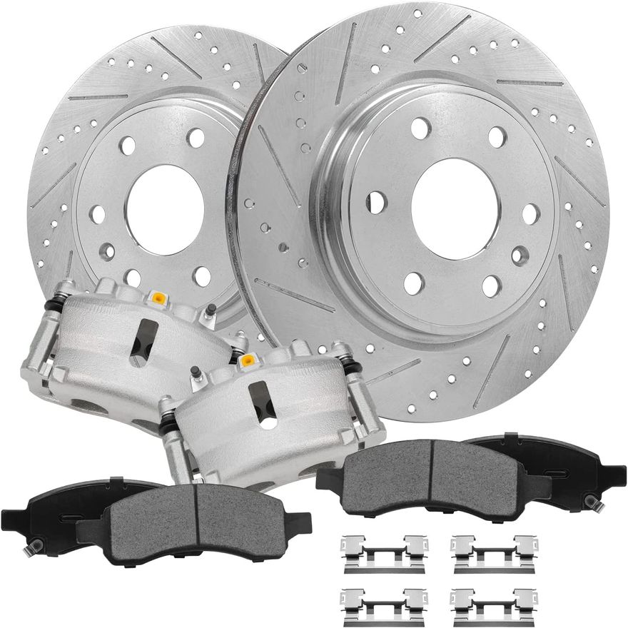 Main Image - Front Drilled Rotor Pad Caliper