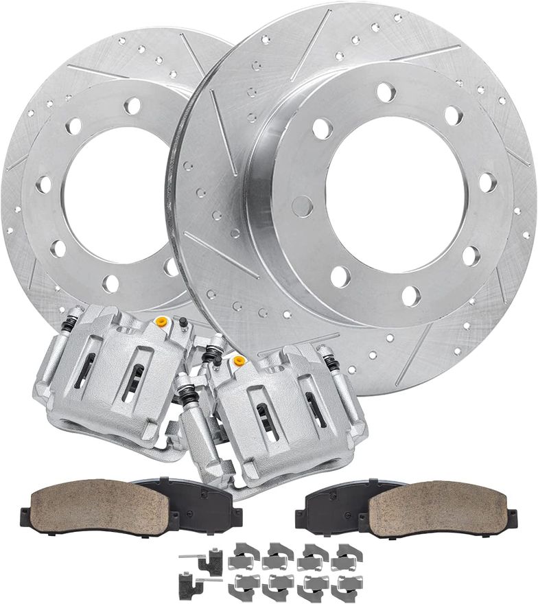 Main Image - Front Drilled Rotors Pad Caliper