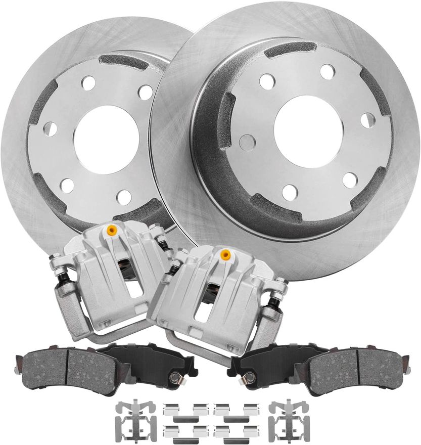 Main Image - Rear Rotors Brake Calipers Pads