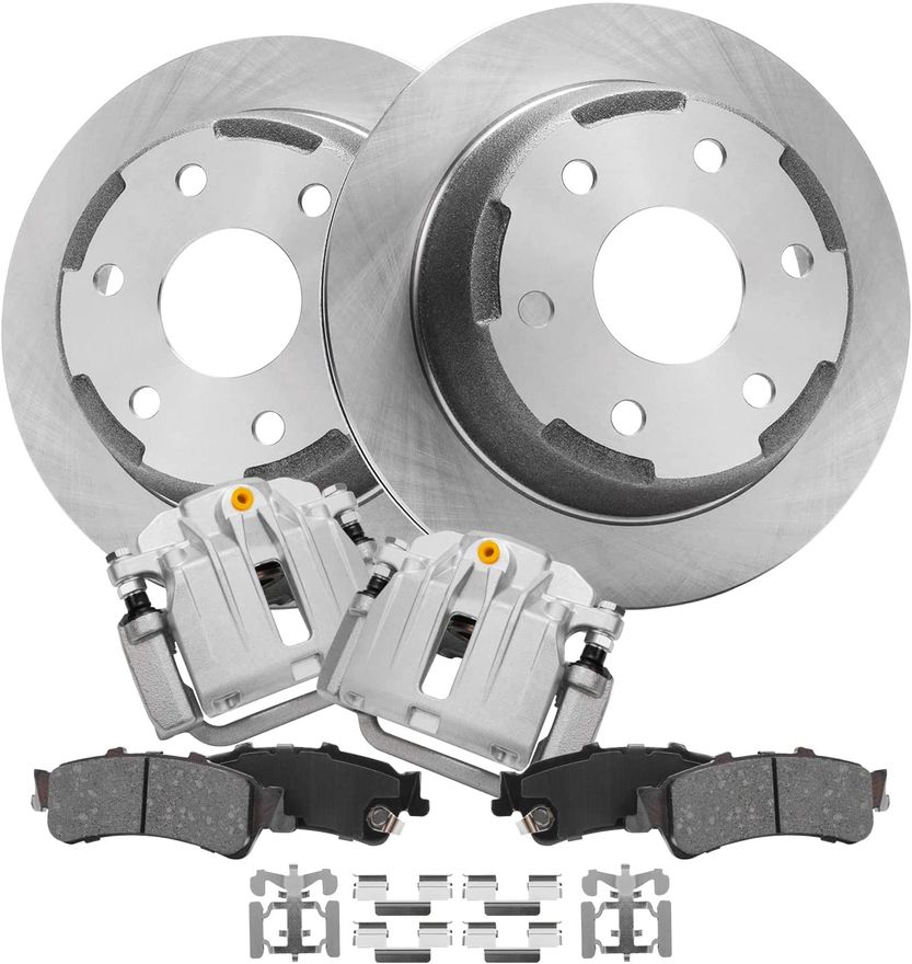 Main Image - Rear Rotors Brake Calipers Pads