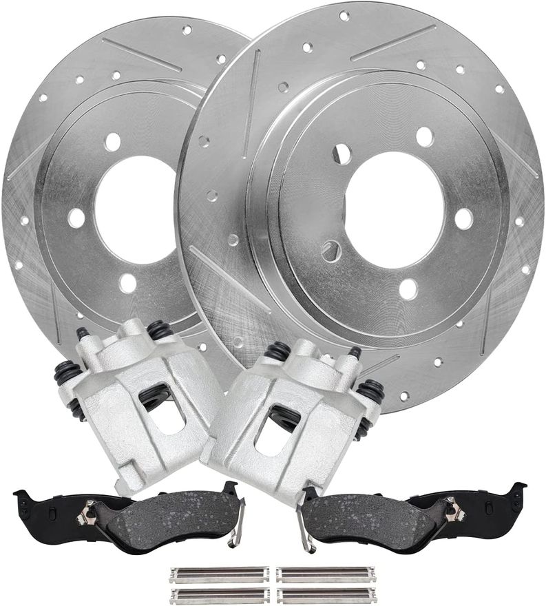 Main Image - Rear Rotors Brake Pads Calipers