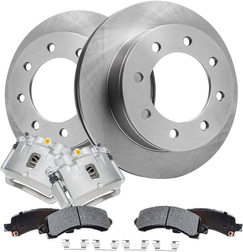 Main Image - Rear Rotors Brake Calipers Pads