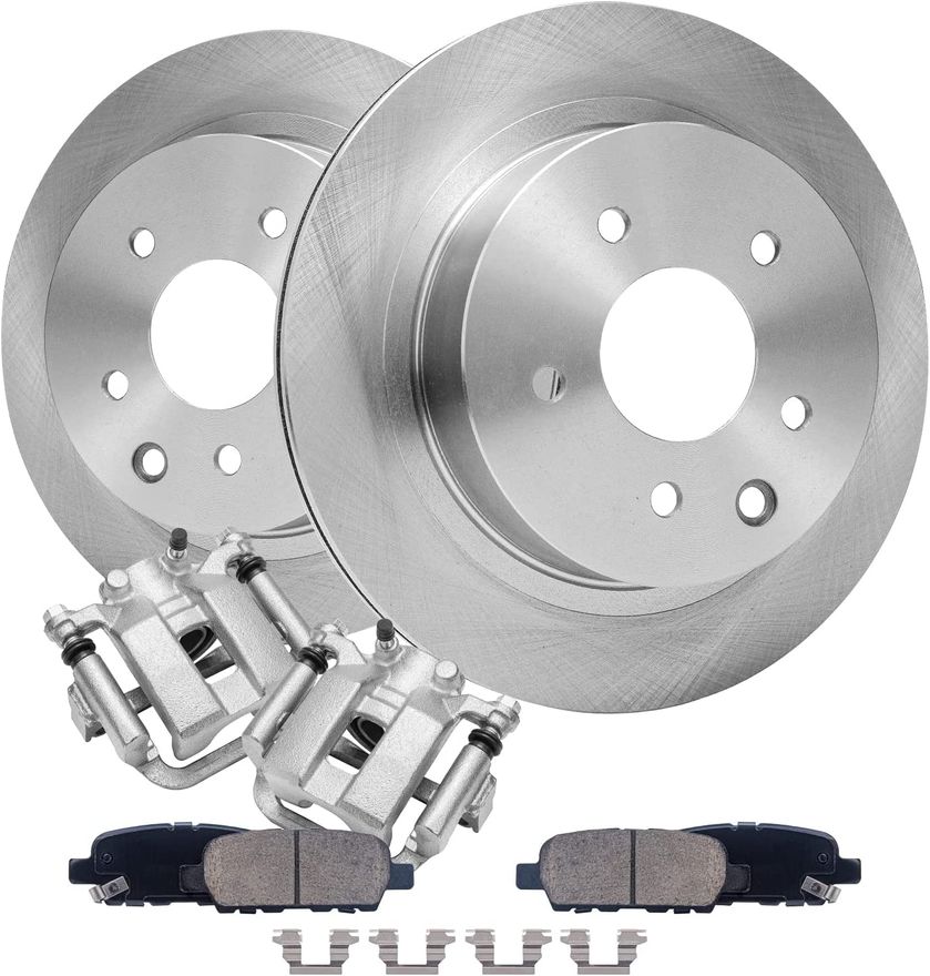 Main Image - Rear Rotors Brake Calipers Pads