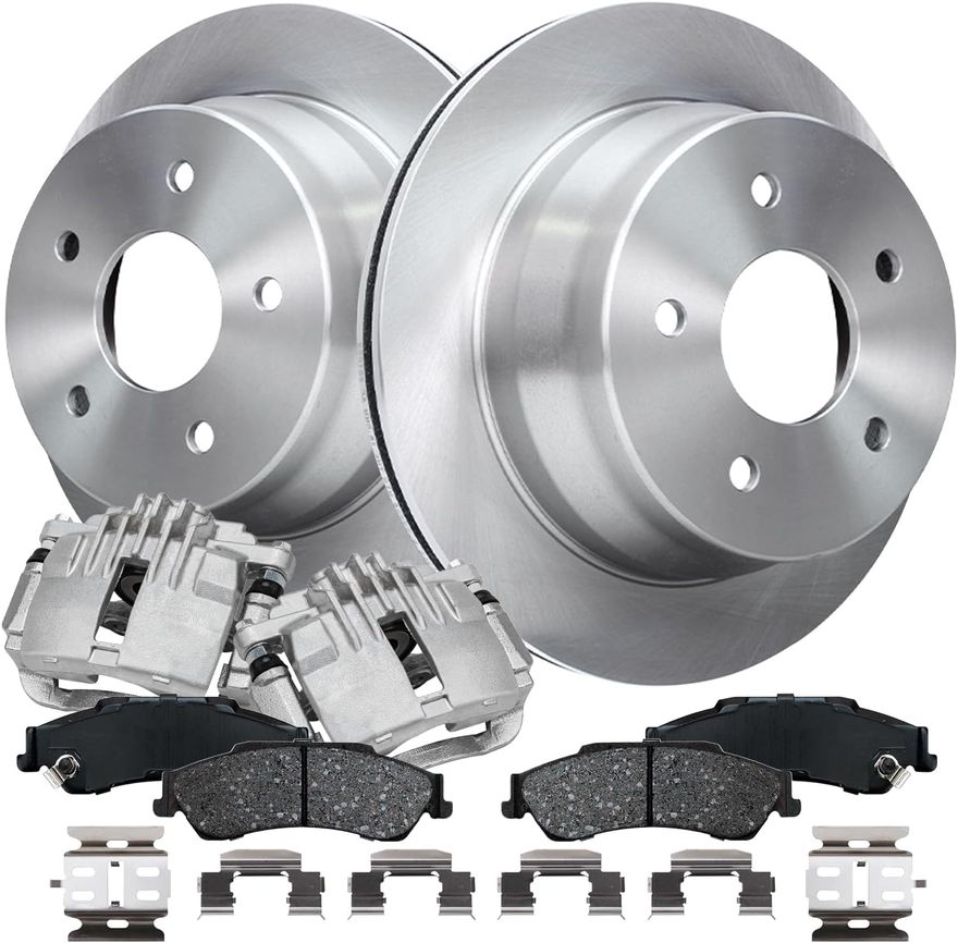 Main Image - Rear Rotors Brake Calipers Pads