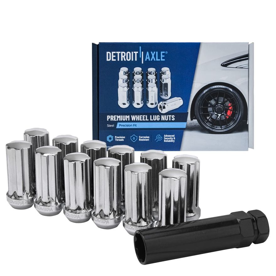 Wheel Lug Nut w/Socket Key - 3807LCHx13