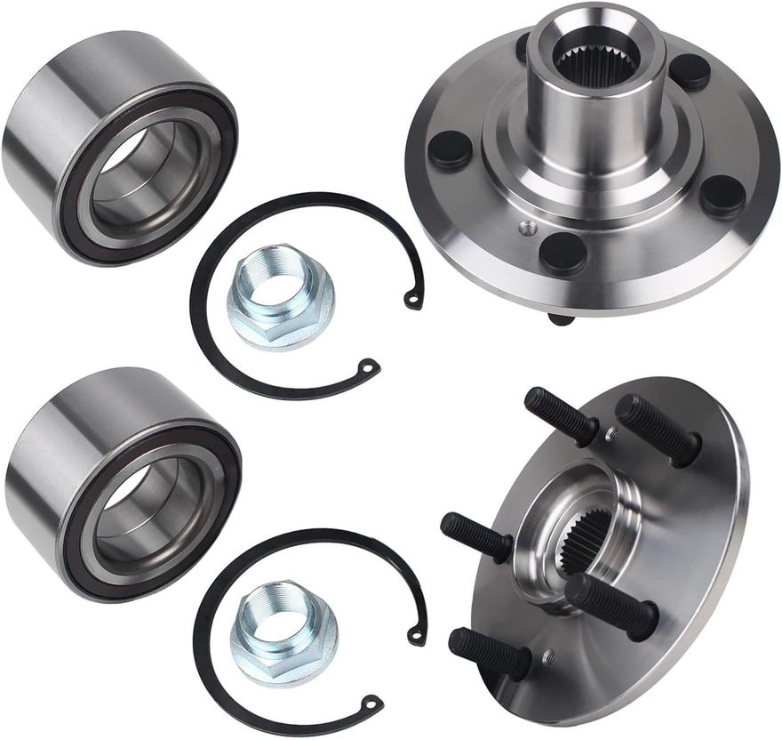 Front Wheel Hub and Bearing - BR930583K x2