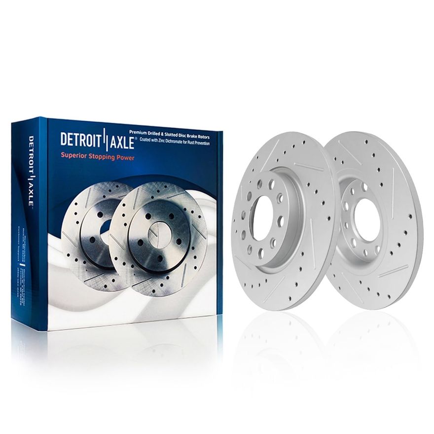 Rear Drilled Brake Rotors - S-800022 x2