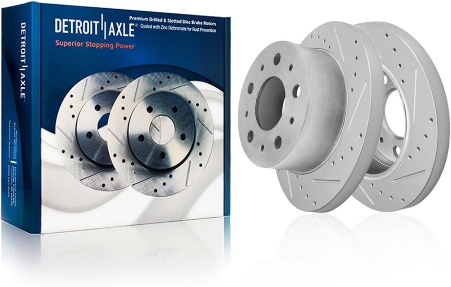 Rear Drilled Brake Rotor - S-800052 x2