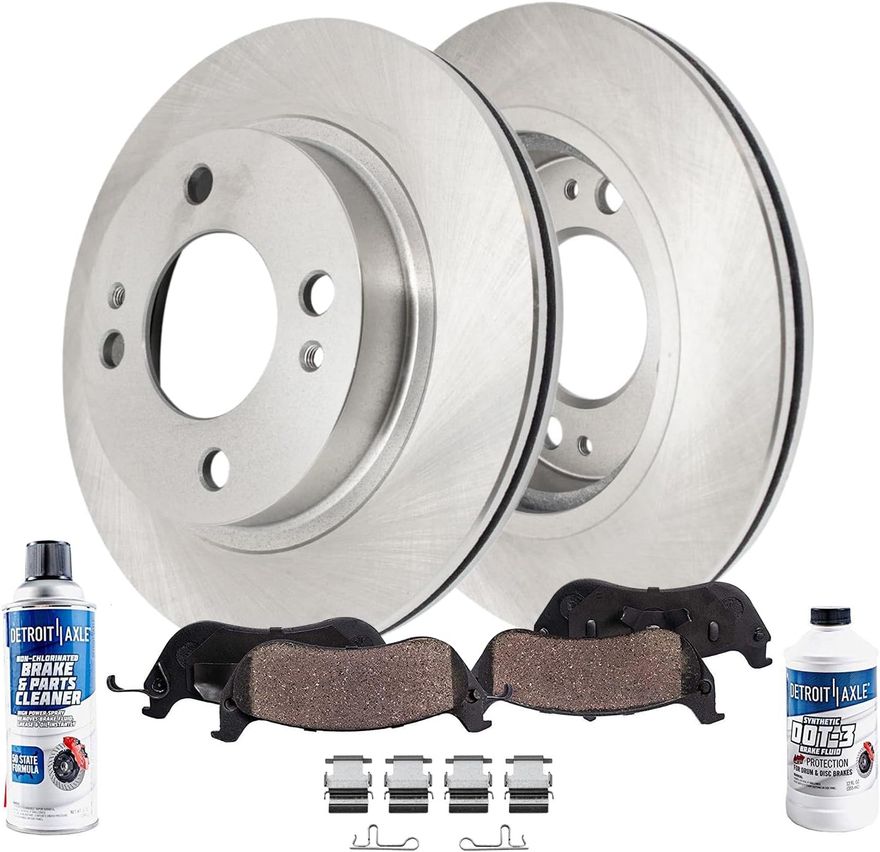 Main Image - Front Disc Rotors Brake Pads Kit