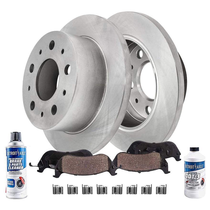 Main Image - Rear Disc Rotors Brake Pads