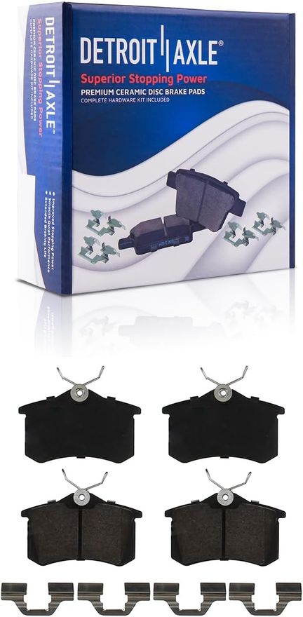 Rear Ceramic Brake Pad - P-1017 x2