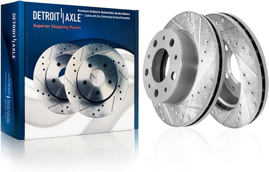 Front Drilled Brake Rotor - S-800050 x2
