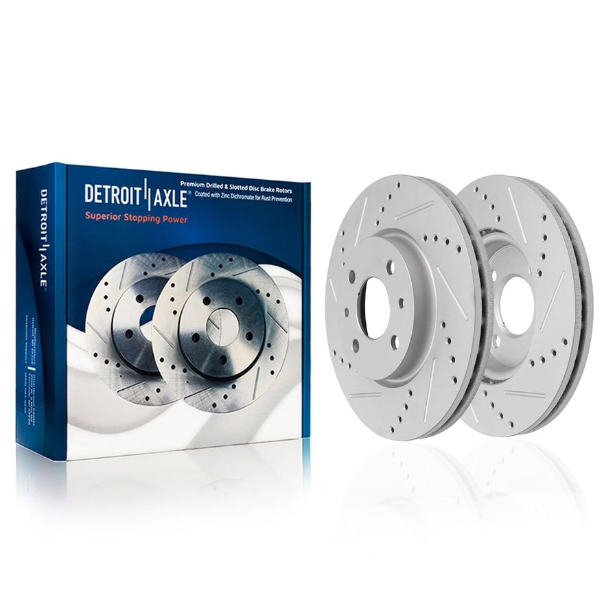Front Drilled Brake Rotor - S-800393 x2