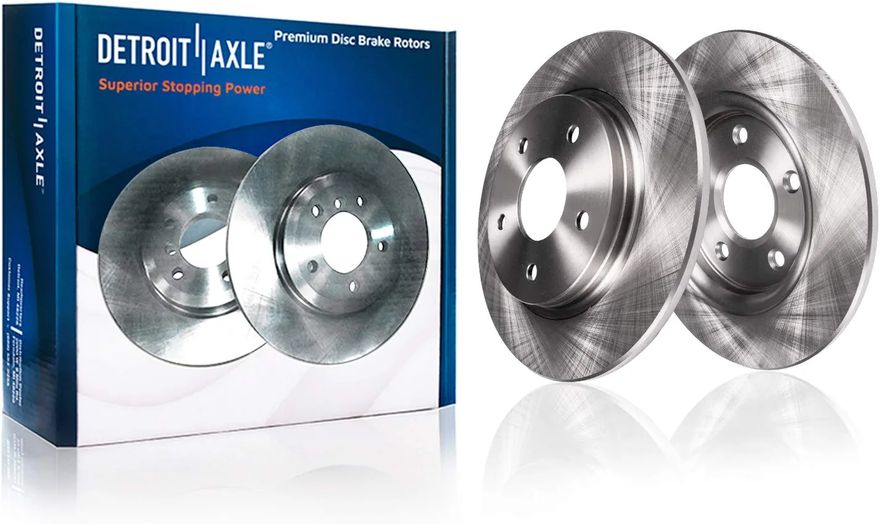Rear Disc Brake Rotors - R-34145 x2