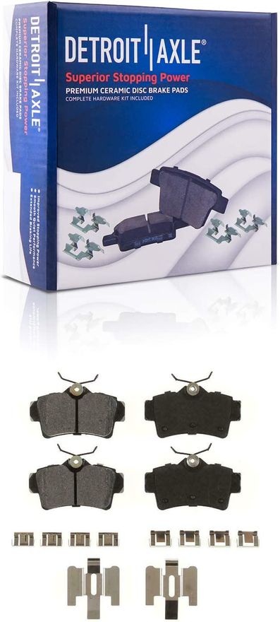 Rear Ceramic Brake Pads - P-627 x2