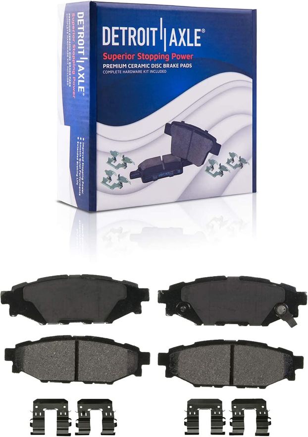 Rear Ceramic Brake Pads - P-1114 x2