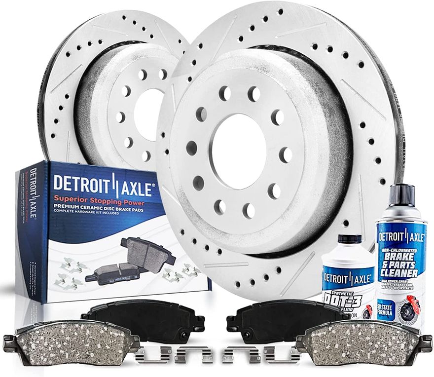 Main Image - Front & Rear Rotors Brake Pads