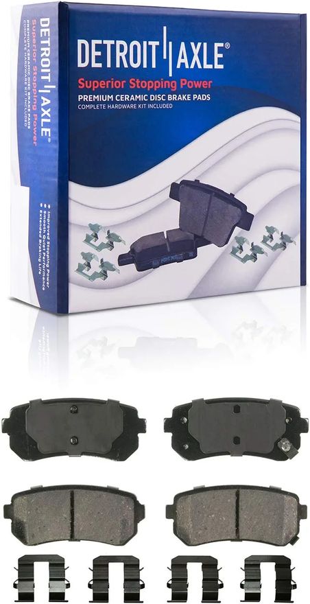 Rear Ceramic Brake Pad - P-1398 x2