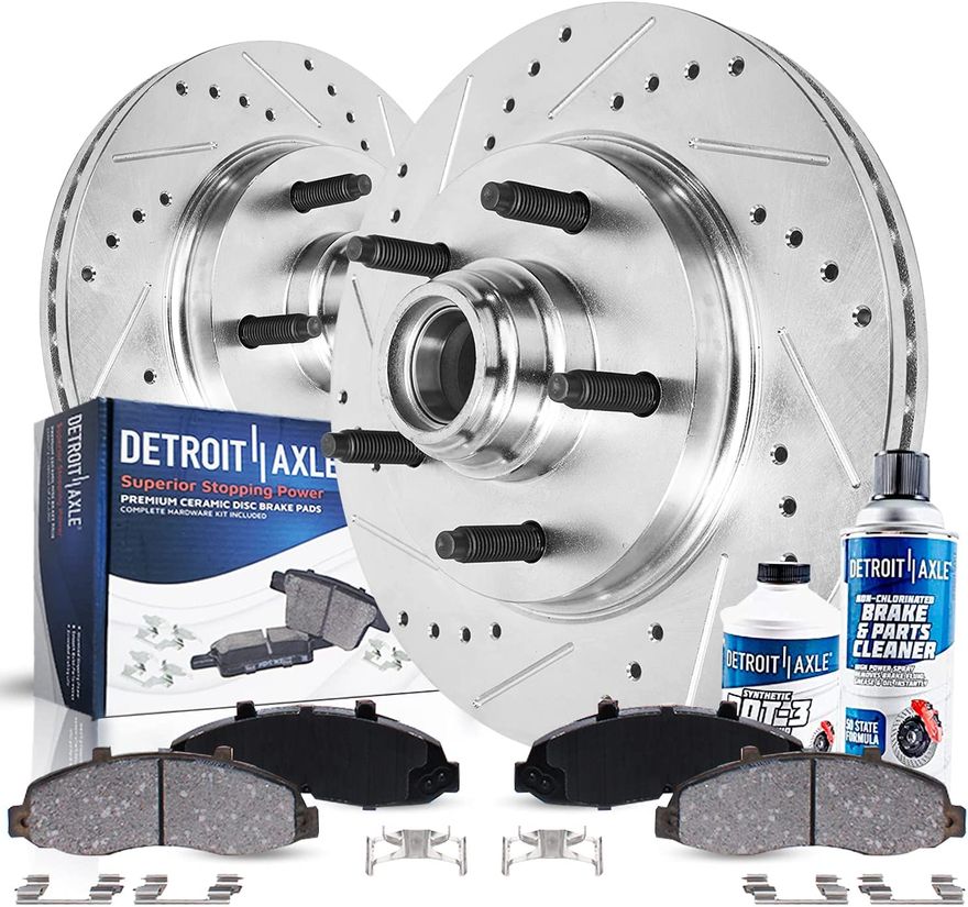 Front rotor and 2024 brake pad kit