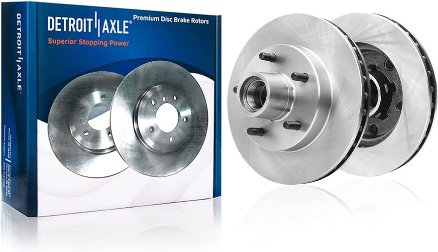 Front Disc Brake Rotors - R-54133 x2