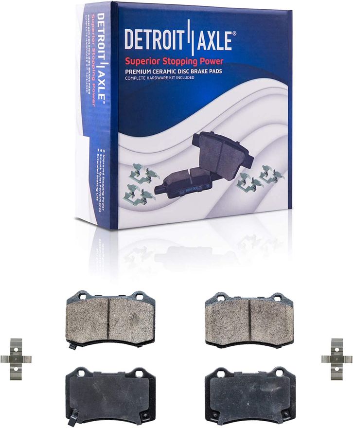 Rear Ceramic Brake Pads - P-1053 x2