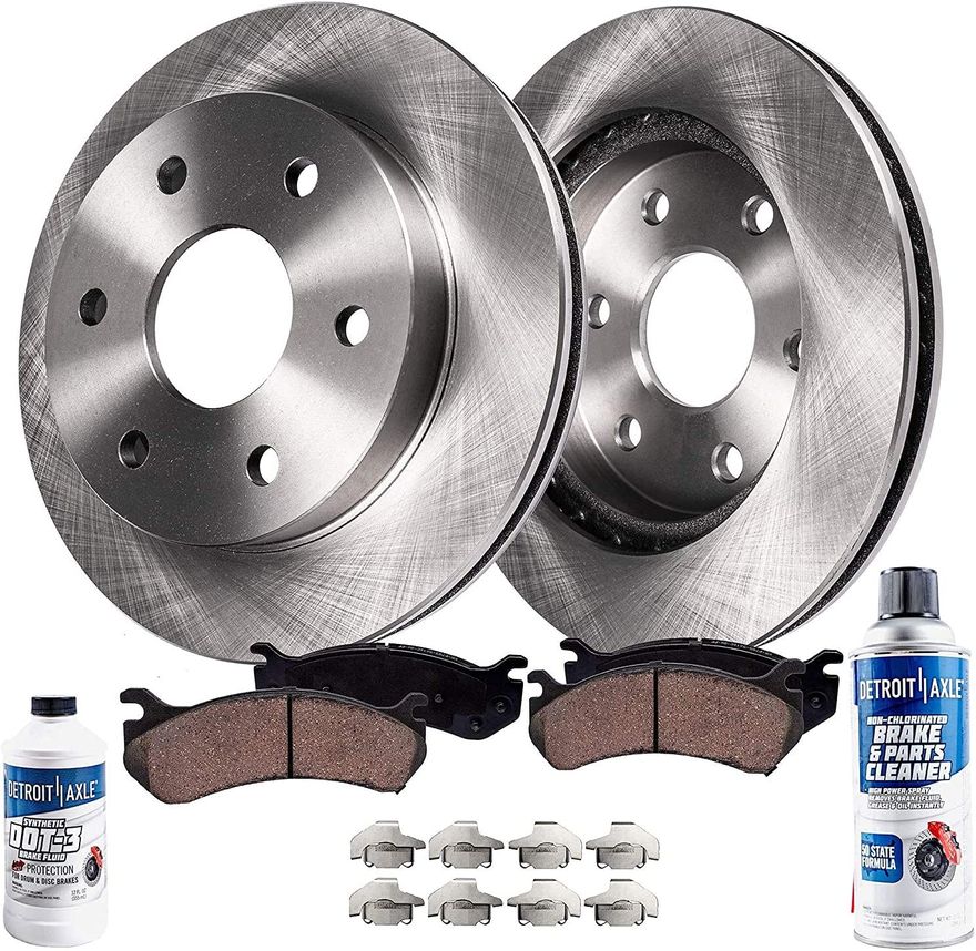 Main Image - Front Disc Rotors Brake Pads