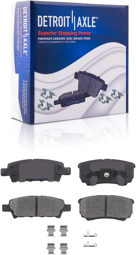 Rear Ceramic Brake Pads - P-1037 x2