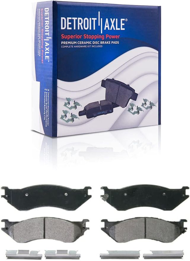 Rear Ceramic Brake Pads - P-702A x2