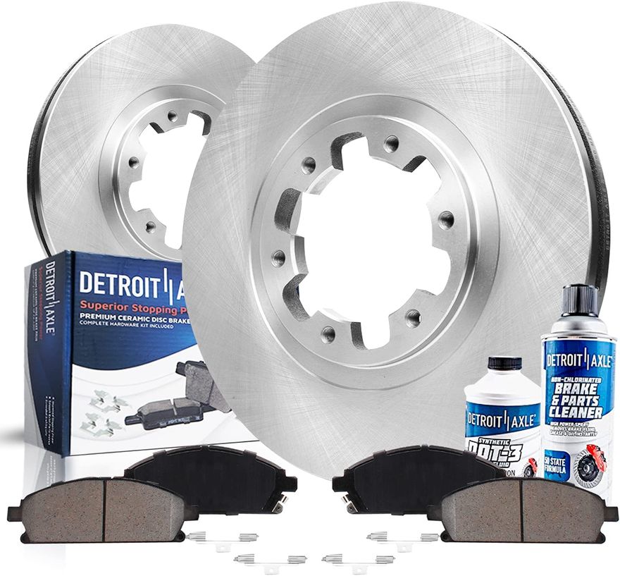 Main Image - Front Disc Rotors Brake Pads