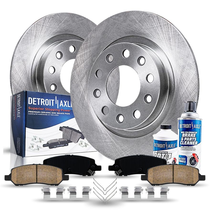 Main Image - Rear Disc Rotors Brake Pads