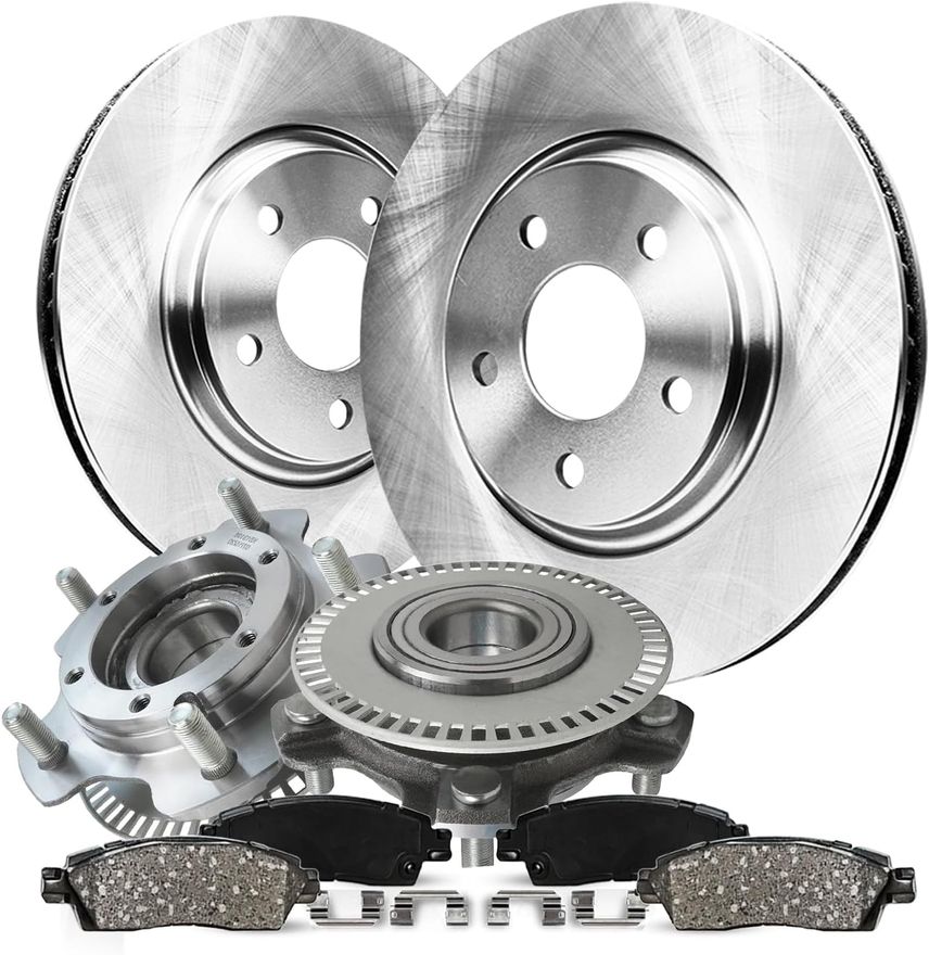 Main Image - Front Disc Rotors Brake Pads Kit