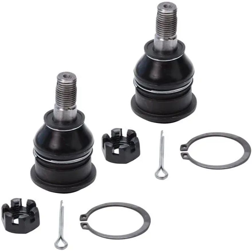 6pc Front Lower Ball Joints Sway Bar Links Outer Tie Rods