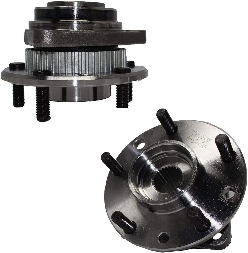 Front Wheel Hub and Bearings - 513061 x2