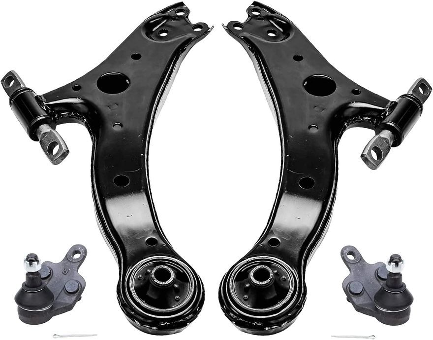 Front & Rear Lower Control Arms With Ball Joints Kit For Lexus Toyota – ES330, RX350, Camry, Highlander