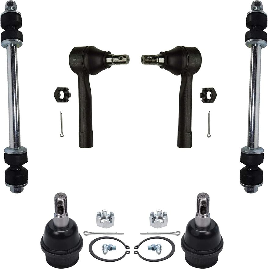 thumbnail image 2 of Detroit Axle 7-Piece Front End Kit: Rack & Pinion, Ball Joints, Outer Tie Rods For Ford Explorer/Mazda B-Series 2 of 5