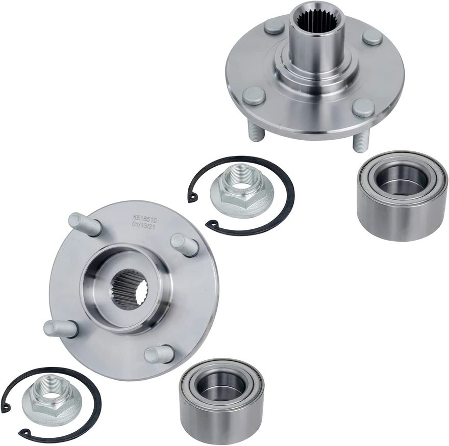 Front Wheel Hub Bearings - 518510 x2