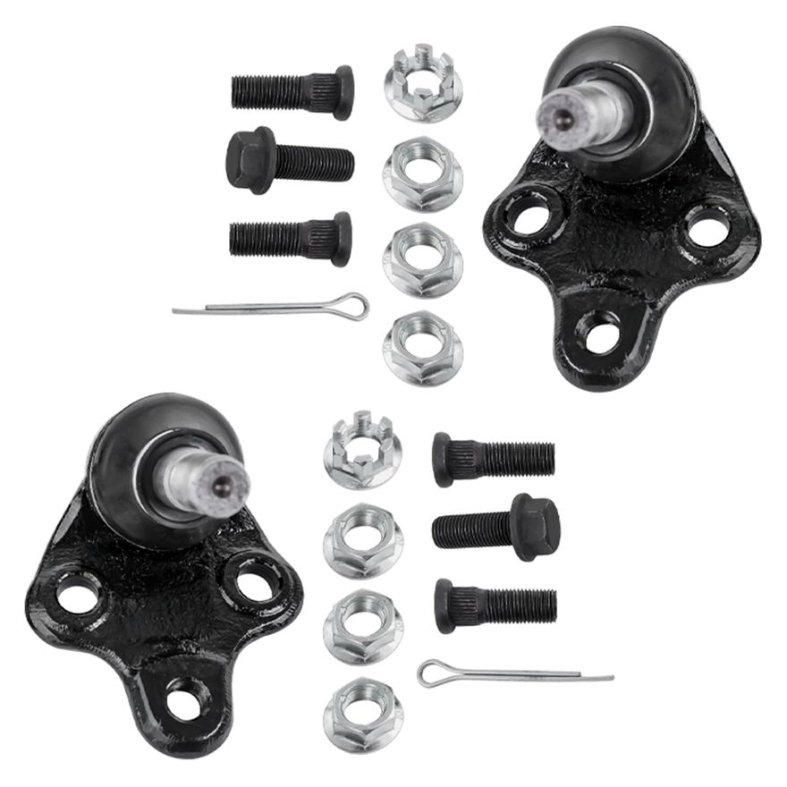 MaXpeedingrods 12pc Front Suspension Kit For 2003-2008 Toyota Corolla – Control Arms, Tie Rods, Ball Joints